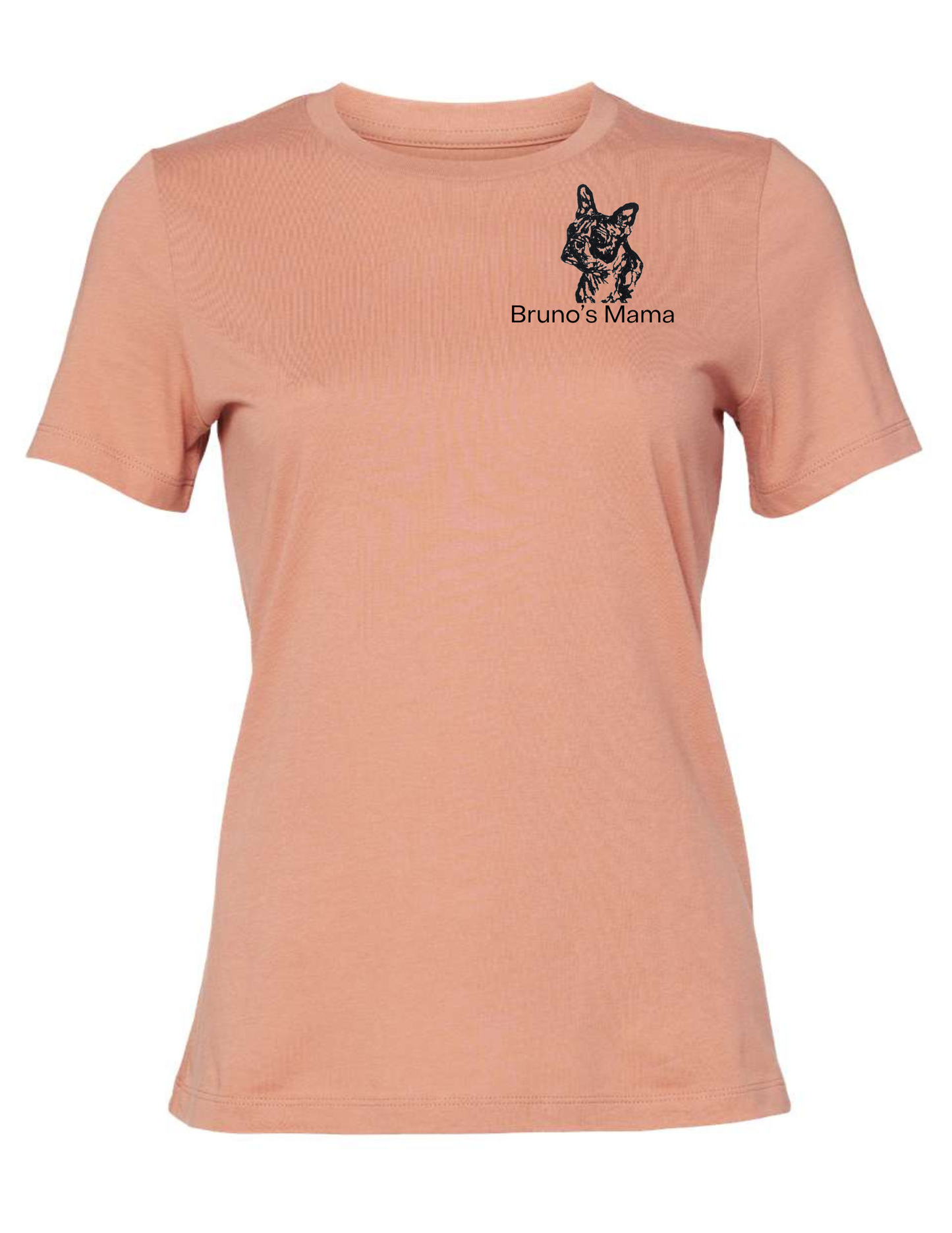 French Bull Dog embroidered t shirt