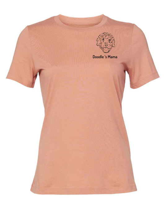 Goldendoodle  Mama Embroidered T Shirt