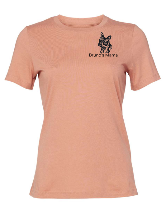 French Bull Dog embroidered t shirt