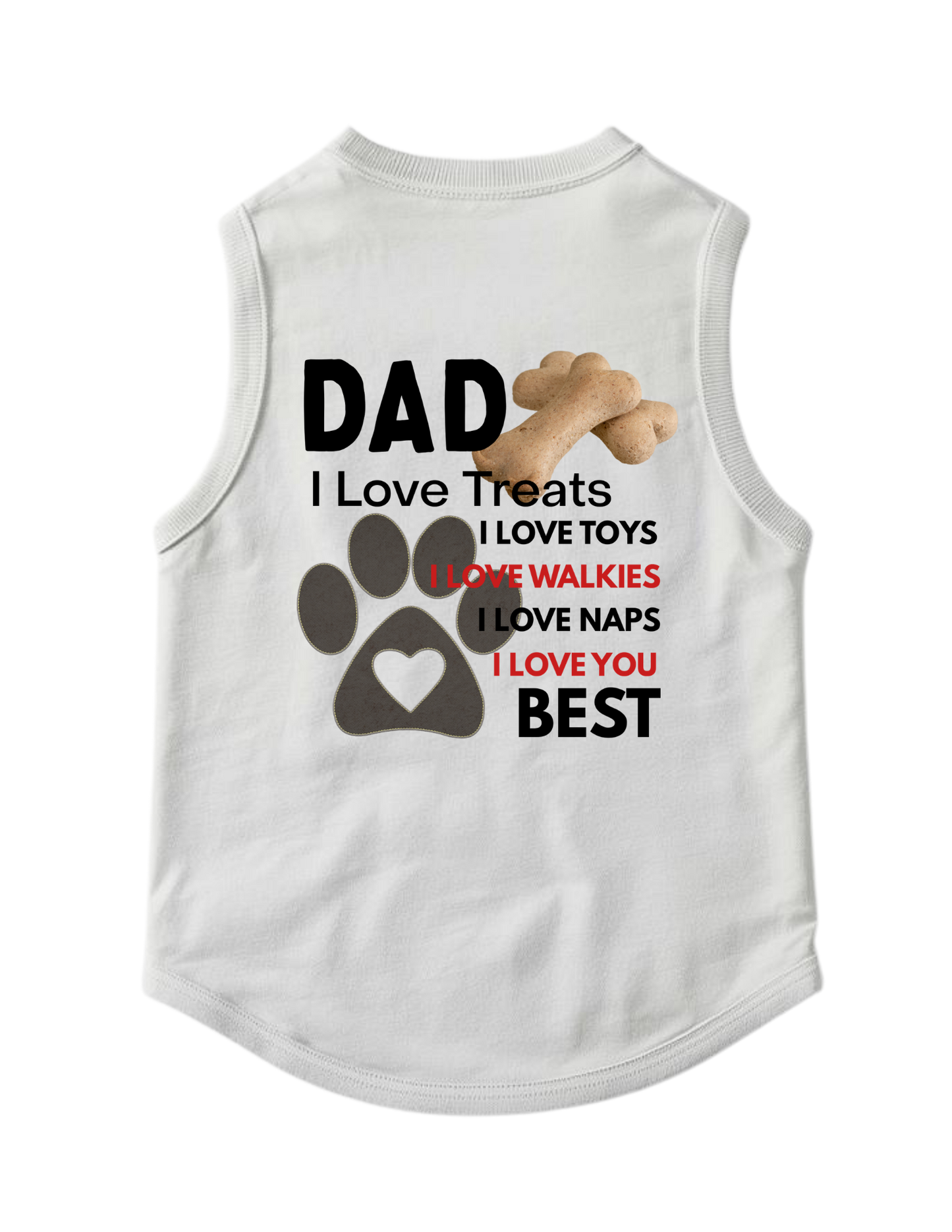 Father's day dog t-shirt