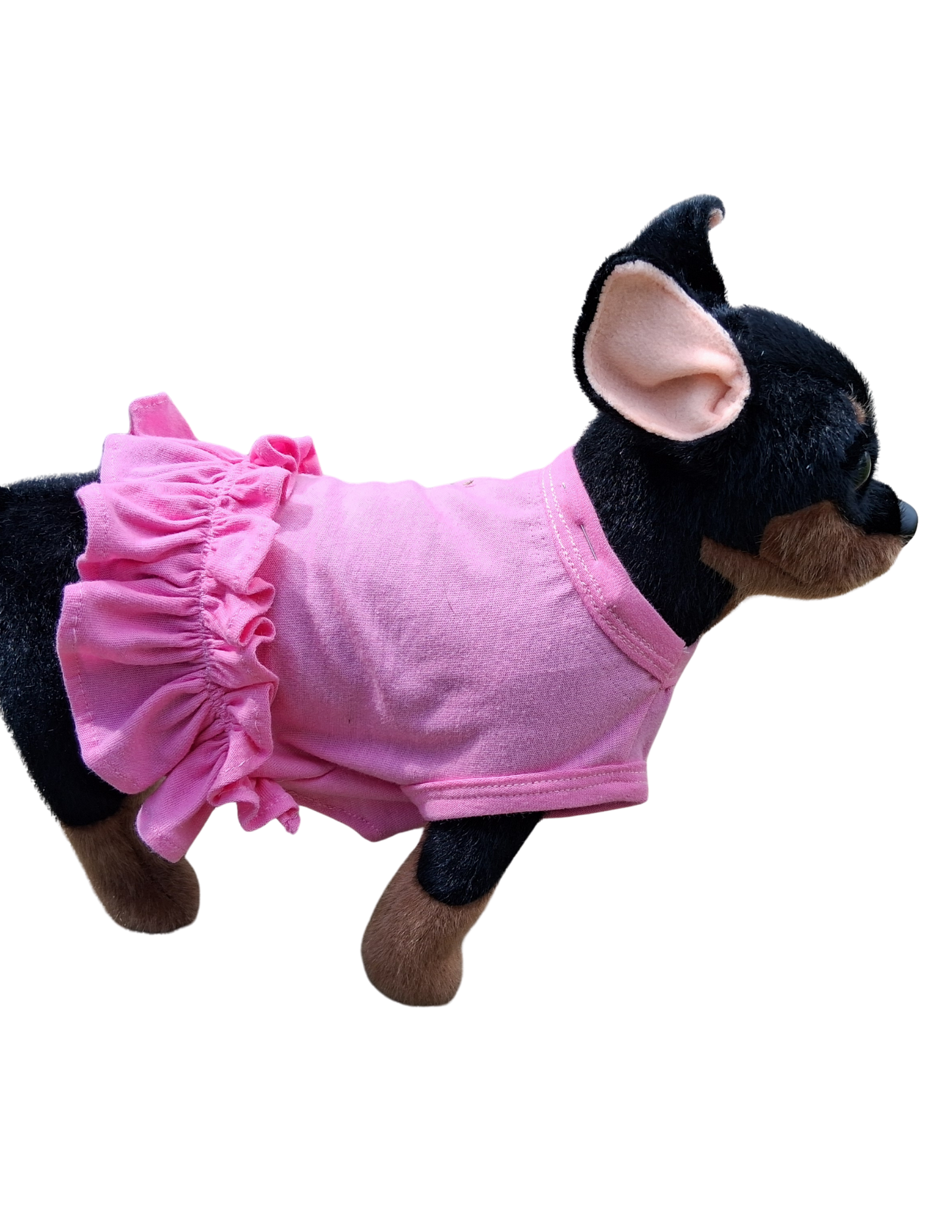 Ruffled Girlie Cotton Knit Cat or Dog Dress