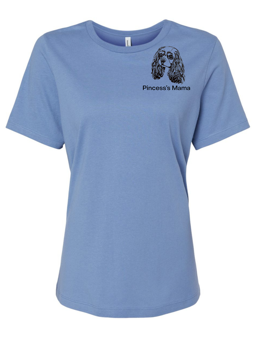 Cavalier Mama embroidered t shirt