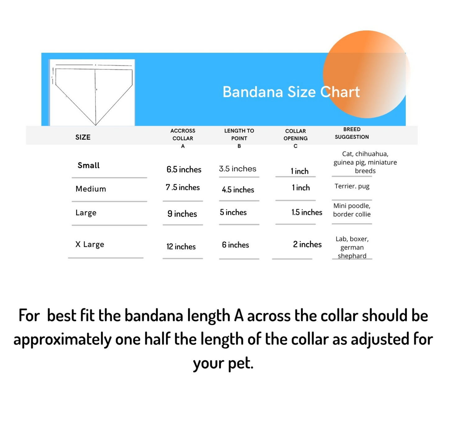 Personalized dog bandana over the collar style for that holiday trip to the seashore, ocean, or lake